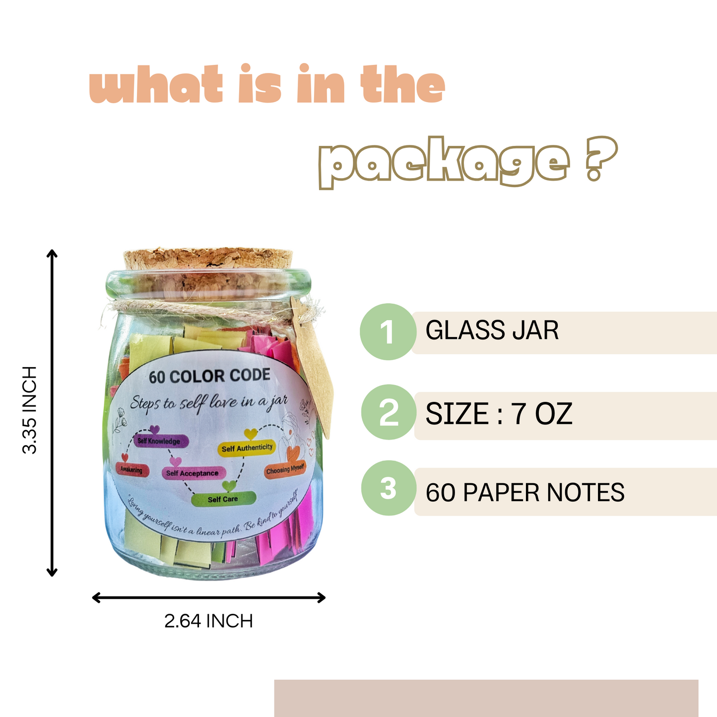 60 Color Code Steps to Self Love in a Jar